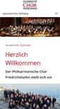 Mobile Screenshot of philharmonischerchor-friedrichshafen.de